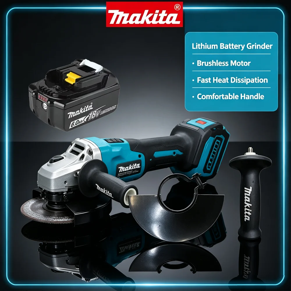 Brushless Angle Grinder Battery Powered - เครื่องเจียรไร้สาย Makita DGA404 ขนาด 125 มม.