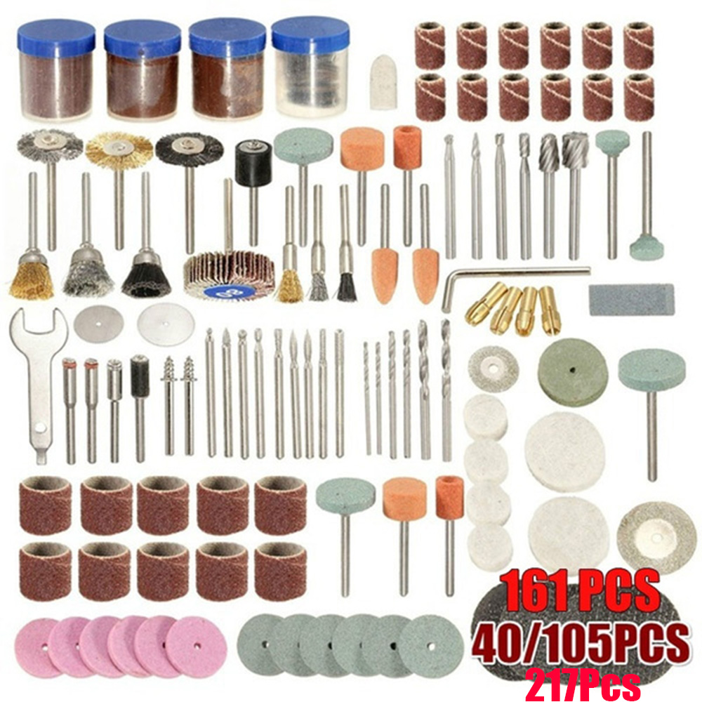 Cordless Rotary Tool Kit Accessories - 40 ~ 21 ชิ้นเครื่องมือโรตารี่เครื่องมือชุดอุปกรณ์เสริมเหมาะกับ Dremel เจาะขัดอุปกรณ์เสริม