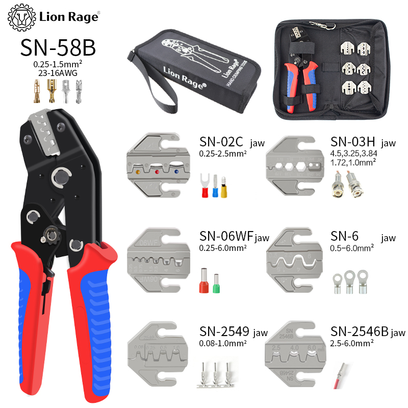 ชุดคีมย้ำสายไฟแบบมีกลไกเฟือง S - Automatic Wire Stripper Cutter บทวิจารณ์และราคา