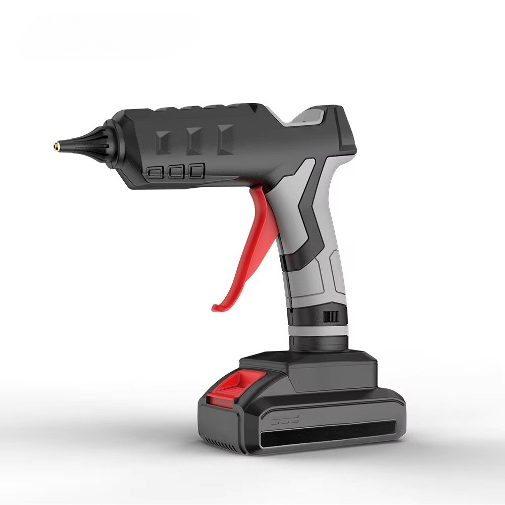 ปืนกาวร้อนไร้สายแบบใช้แบตเตอรี - Hot Melt Glue Gun Cordless บทวิจารณ์และราคา