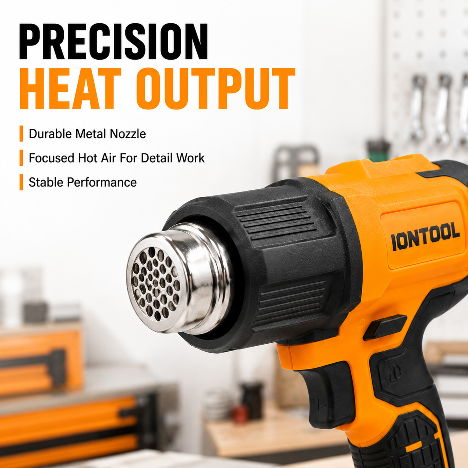 ปืนเป่าลมร้อนไร้สายสีเหลือง IO - Cordless Heat Gun For Shrink Tubing บทวิจารณ์และราคา