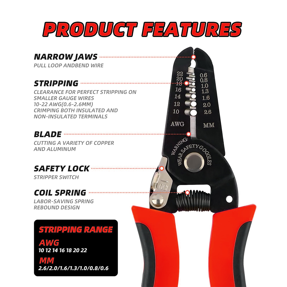 เครื่องตัดสายไฟ, เครื่องปอกสาย - Automatic Wire Stripper Cutter บทวิจารณ์และราคา
