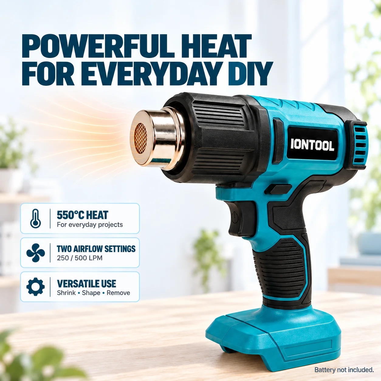 ไอออนทูล ปืนลมร้อนไร้สาย ทนทาน - Cordless Heat Gun For Shrink Tubing บทวิจารณ์และราคา