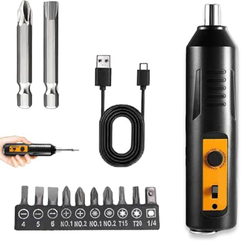 J1UL1N ไขควงไฟฟ้า,ชุดเครื่องมื - Electric Screwdriver Rechargeable Usb บทวิจารณ์และราคา