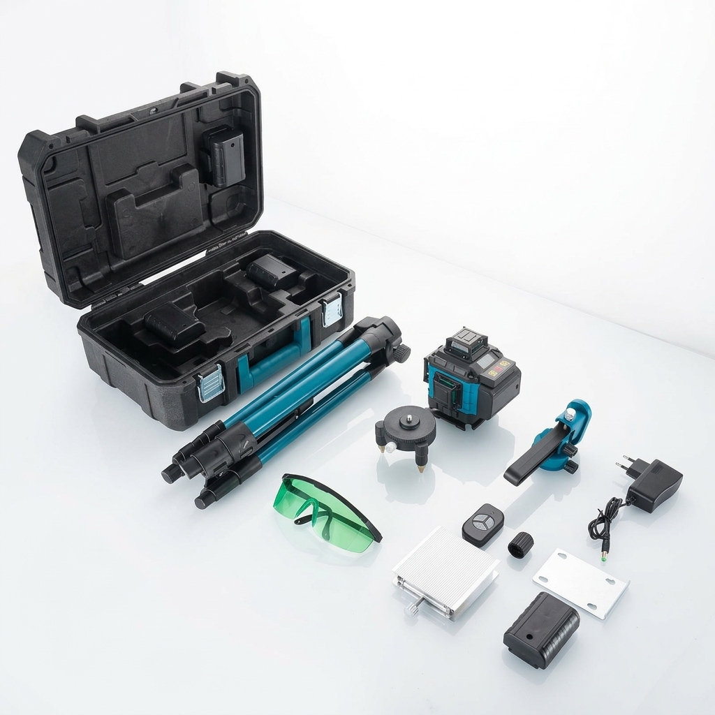 เครื่องวัดระดับเลเซอร์สีเขียว  - Laser Level 16 Lines 4D Green บทวิจารณ์และราคา