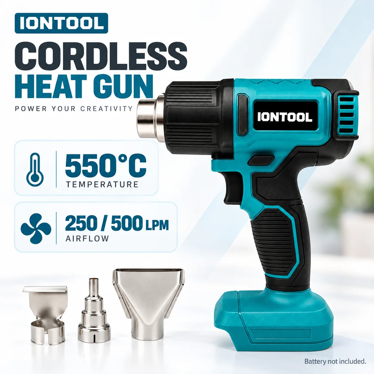 ไอออนทูล ปืนลมร้อนไร้สาย 550C  - Cordless Heat Gun For Shrink Tubing บทวิจารณ์และราคา
