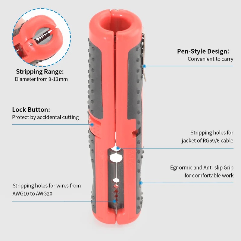เครื่องปอกสายไฟและตัดสายไฟแบบอ - Automatic Wire Stripper Cutter บทวิจารณ์และราคา