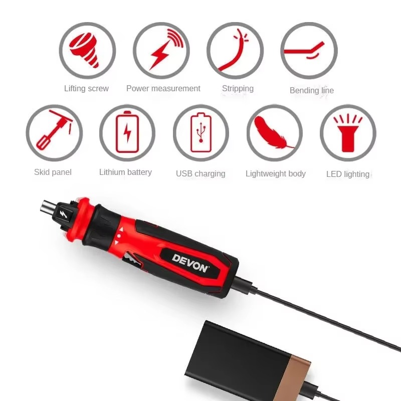 ชุดไขควงไฟฟ้าขนาดเล็ก 4V ไขควง - Electric Screwdriver Rechargeable Usb บทวิจารณ์และราคา
