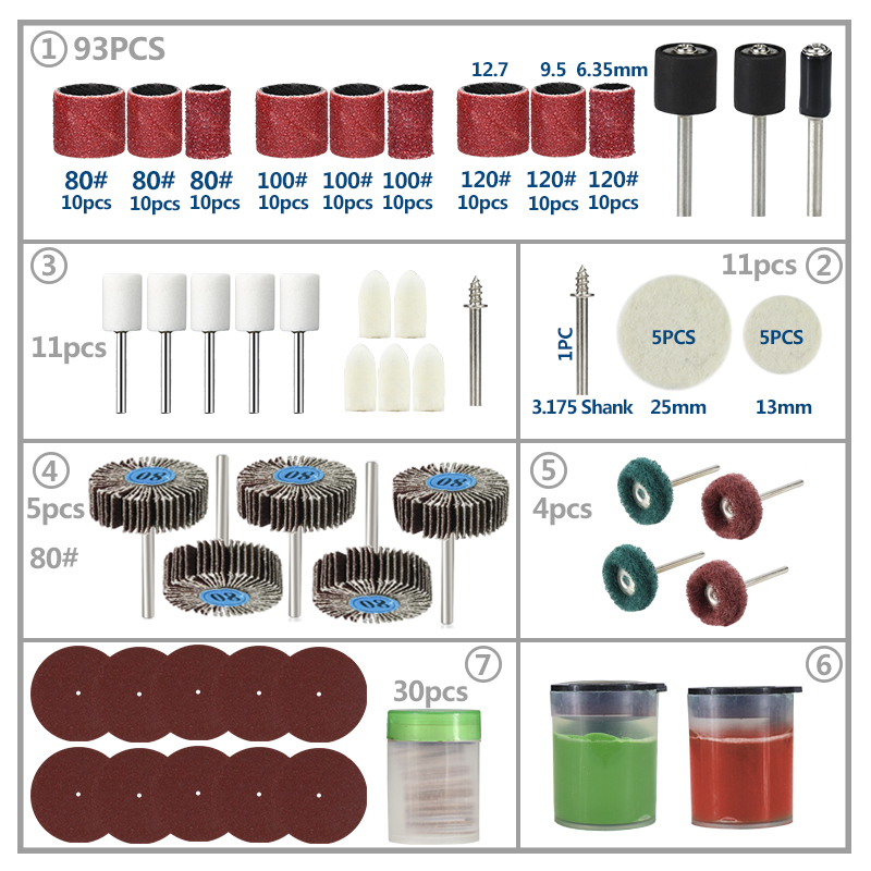 XCAN เครื่องมือขัดอุปกรณ์เสริม - Cordless Rotary Tool Kit Accessories บทวิจารณ์และราคา