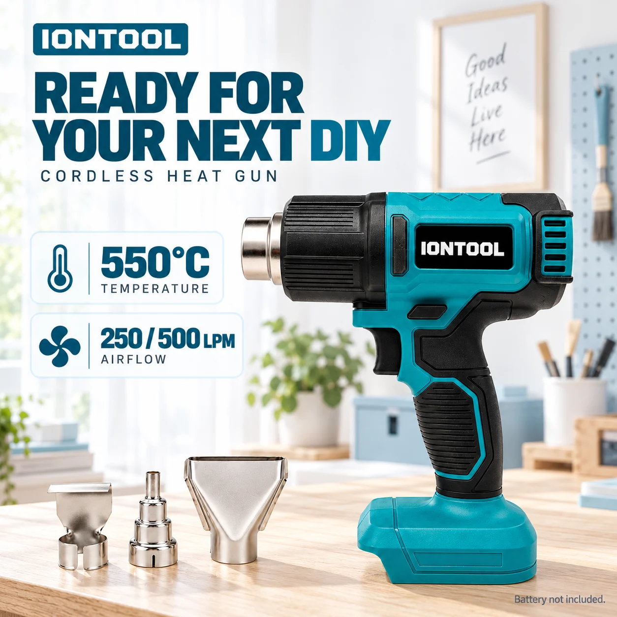 ไอออนทูล ปืนลมร้อนไร้สาย สำหรั - Cordless Heat Gun For Shrink Tubing บทวิจารณ์และราคา